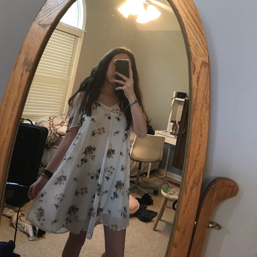 super cute off the shoulder dress